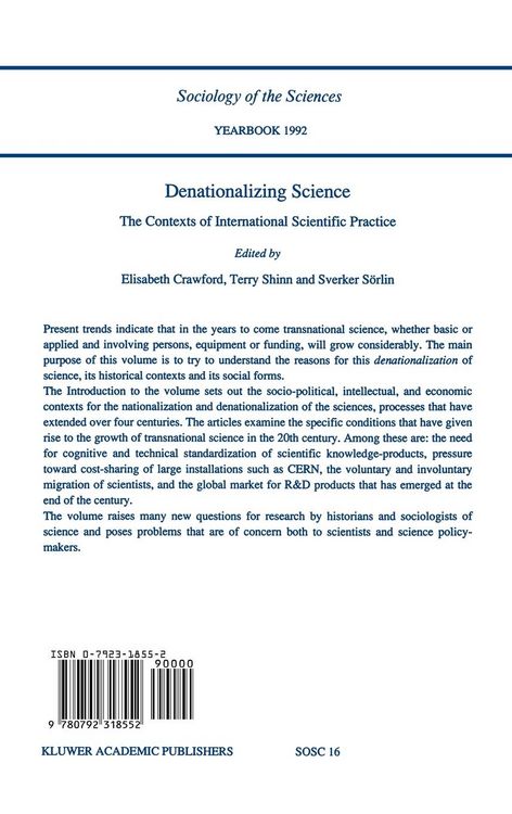 Produktbild: Denationalizing Science