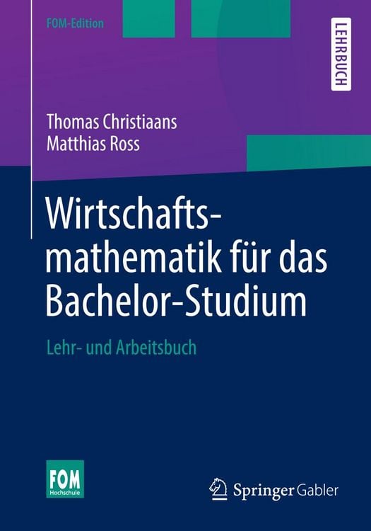 Produktbild: Wirtschaftsmathematik f&uuml;r das Bachelor-Studium