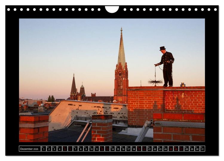 Produktbild: Schornsteinfeger &uuml;ber Berlin 2026 (Wandkalender 2026 DIN A4 quer), CALVENDO Monatskalender