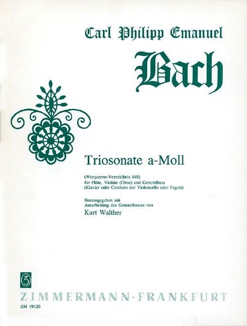 Produktbild: Bach, C: Triosonate a-Moll