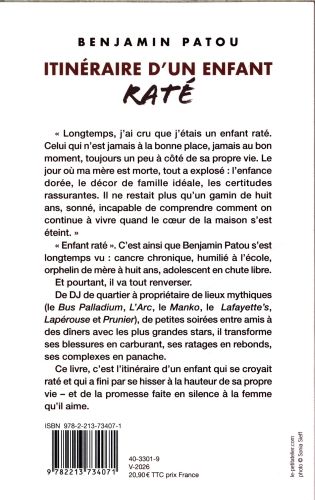 Produktbild: Itin&eacute;raire d'un enfant rat&eacute; : r&eacute;cit