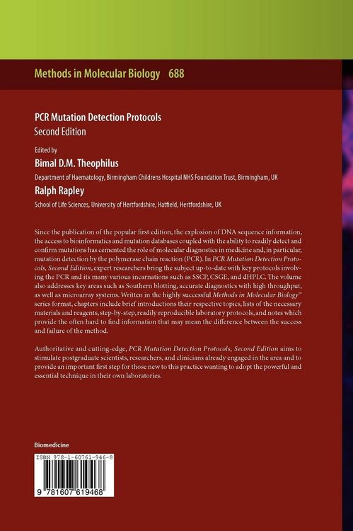 Produktbild: PCR Mutation Detection Protocols