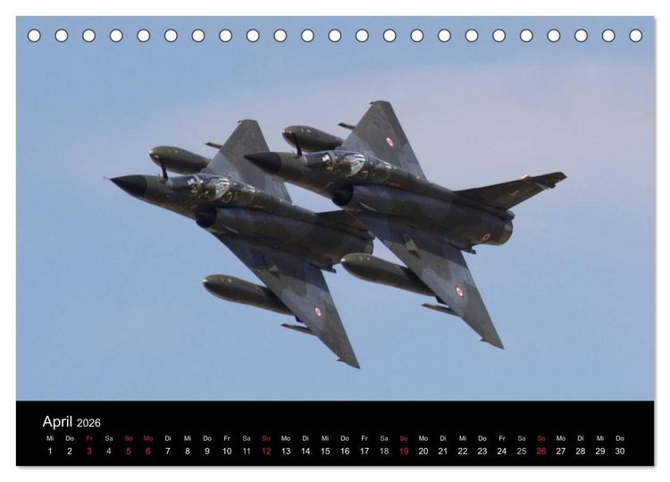 Produktbild: Milit&auml;rflugzeuge 2026 (Tischkalender 2026 DIN A5 quer), CALVENDO Monatskalender