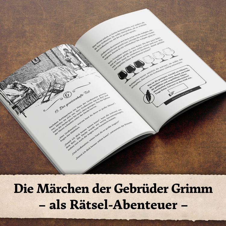 Produktbild: Das m&auml;rchenhafte R&auml;tselbuch der Gebr&uuml;der Grimm