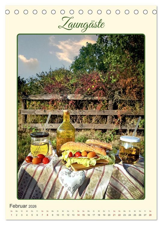Produktbild: Aus Liebe: Picknick f&uuml;r Zwei (Tischkalender 2026 DIN A5 hoch), CALVENDO Monatskalender