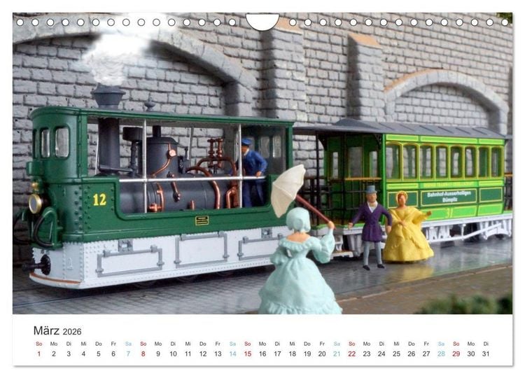 Produktbild: Modellbahnen aus aller Welt - H0, N, Z (Wandkalender 2026 DIN A4 quer), CALVENDO Monatskalender