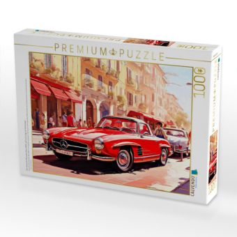 Produktbild: CALVENDO Puzzle Der klassische Mercedes-Benz 190SL gilt heutzutage als Wertanlage. | 1000 Teile Lege-Gr&ouml;&szlig;e 64x48cm Foto-Puzzle f&uuml;r gl&uuml;ckliche Stunden