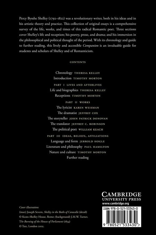 Produktbild: The Cambridge Companion to Shelley