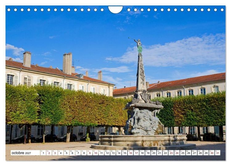 Produktbild: Nancy et Metz &ndash; Tr&eacute;sors uniques en Lorraine (Calendrier mural 2027 DIN A4 vertical), CALVENDO calendrier mensuel