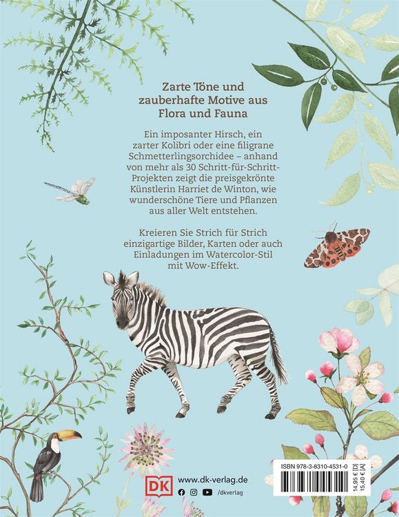 Produktbild: Tiere und Pflanzen malen mit Watercolor