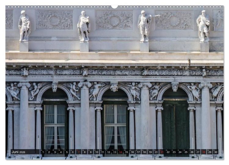 Produktbild: VENEDIG charmante Details (hochwertiger Premium Wandkalender 2026 DIN A2 quer), Kunstdruck in Hochglanz