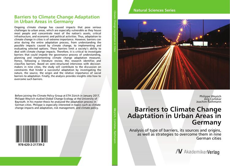 Produktbild: Barriers to Climate Change Adaptation in Urban Areas in Germany