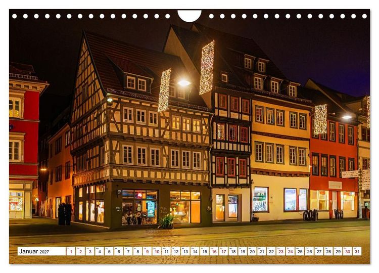 Produktbild: Mein Erfurt - Hier bin ch zu Hause (Wandkalender 2027 DIN A4 quer), CALVENDO Monatskalender