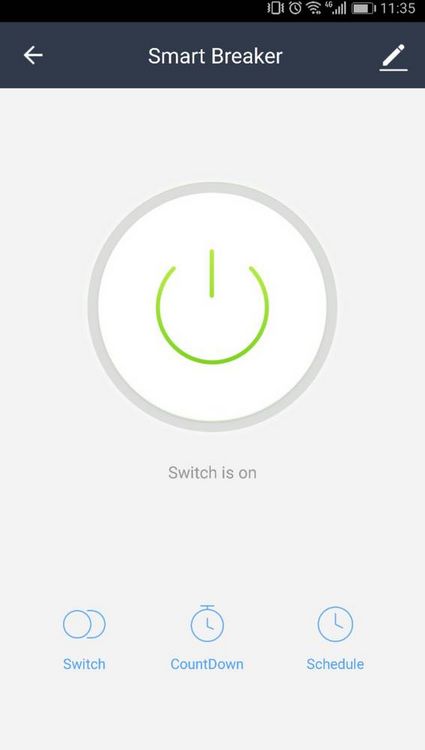 Produktbild: Wi-Fi Schalter 1-Kanal Schaltleistung (max.) 2300W