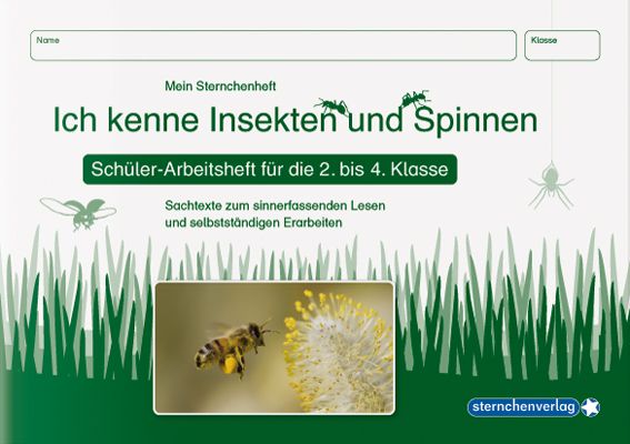 Produktbild: Ich kenne Insekten und Spinnen - Sch&uuml;lerarbeitsheft f&uuml;r die 2. bis 4. Klasse