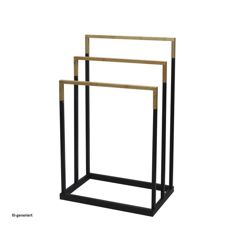 Produktbild: HTI-Living Handtuchtrockner mit 3 Stangen Modern in Schwarz