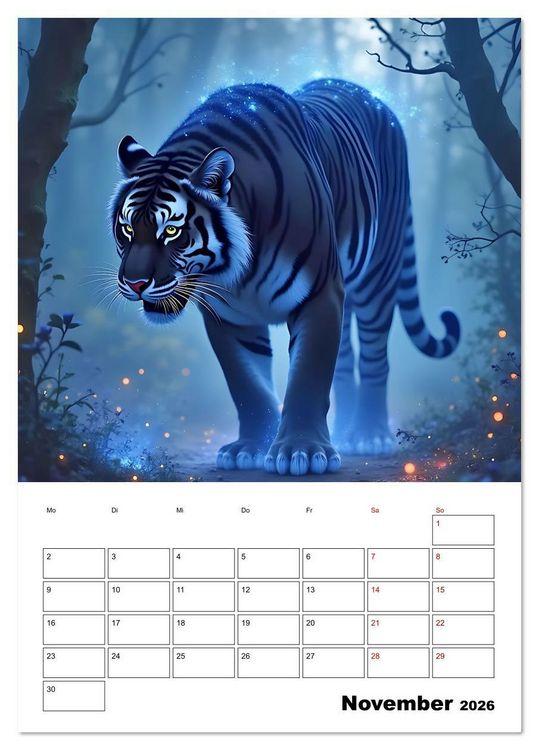 Produktbild: Majest&auml;tische K&ouml;nige der Wildnis (Tischkalender 2026 DIN A5 hoch), CALVENDO Monatskalender