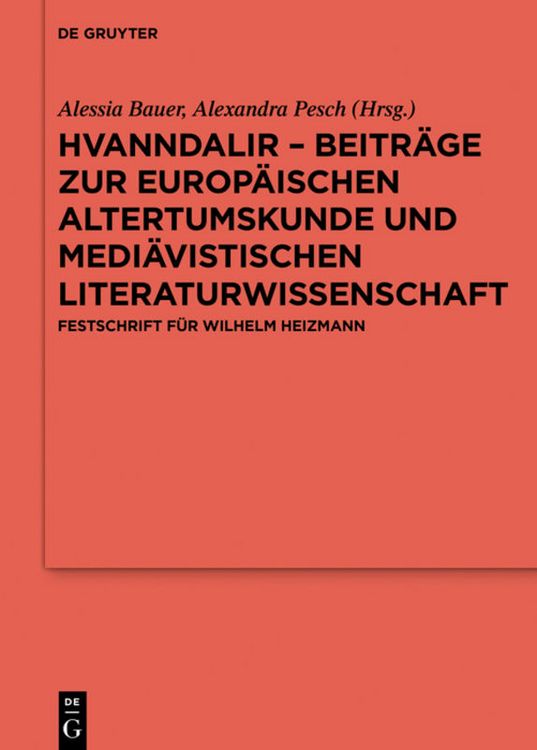Produktbild: Hvanndalir &ndash; Beitr&auml;ge zur europ&auml;ischen Altertumskunde und medi&auml;vistischen Literaturwissenschaft