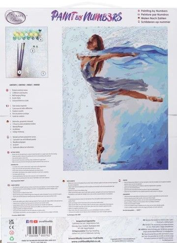 Produktbild: Craft Buddy PBN-3030-023 - Paint by Numbers, Dance in a Dream, 30x40cm, Malen nach Zahlen