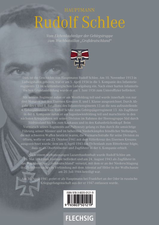 Produktbild: Hauptmann Rudolf Schlee