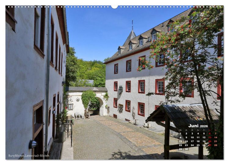 Produktbild: Burgen, Schl&ouml;sser, Herrenh&auml;uer im Sauerland (hochwertiger Premium Wandkalender 2026 DIN A2 quer), Kunstdruck in Hochglanz