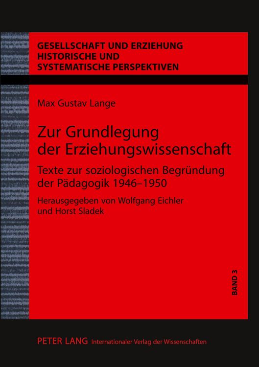 Produktbild: Zur Grundlegung der Erziehungswissenschaft