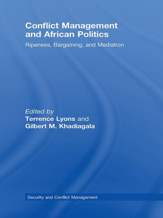 Produktbild: Conflict Management and African Politics