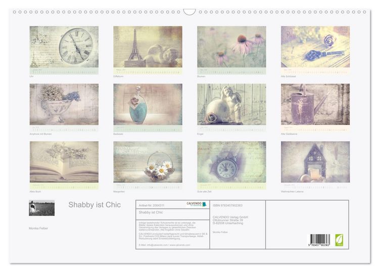 Produktbild: Shabby ist Chic (Wandkalender 2026 DIN A2 quer), CALVENDO Monatskalender