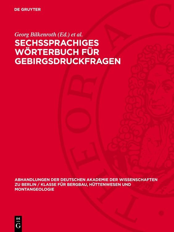 Produktbild: Sechssprachiges W&ouml;rterbuch f&uuml;r Gebirgsdruckfragen