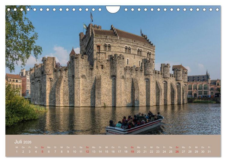 Produktbild: Br&uuml;gge und Gent, eine Fotoreise durch die zwei Perlen Flanderns. (Wandkalender 2026 DIN A4 quer), CALVENDO Monatskalender