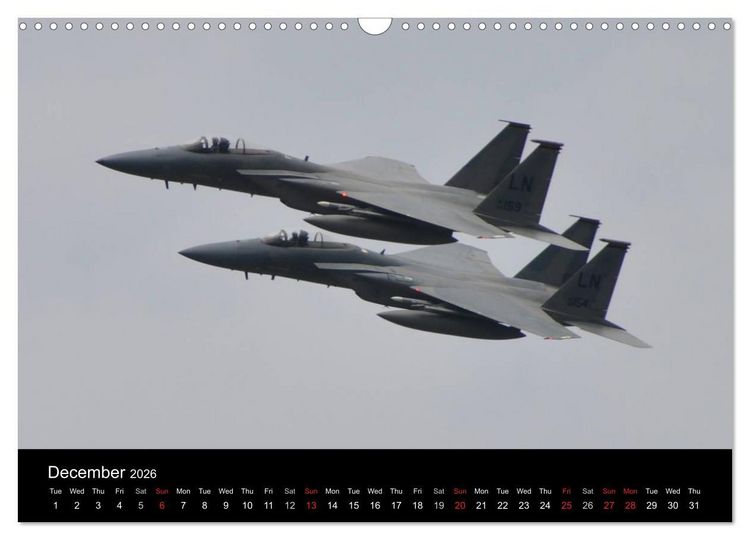 Produktbild: Military Aircraft (Wall Calendar 2026 DIN A3 landscape), CALVENDO 12 Month Wall Calendar