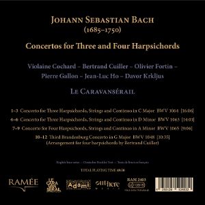 Produktbild: J. S. Bach: Konzerte f&uuml;r drei und vier Cembali