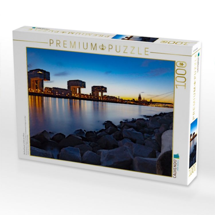 Produktbild: CALVENDO Puzzle Die Kranh&auml;user in K&ouml;ln am Rhein | 1000 Teile Lege-Gr&ouml;&szlig;e 64x48cm Foto-Puzzle f&uuml;r gl&uuml;ckliche Stunden