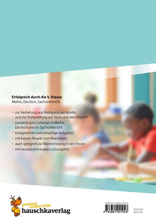 Produktbild: Erfolgreich durch die 4. Klasse &ndash; Mathe, Deutsch, Sachunterricht