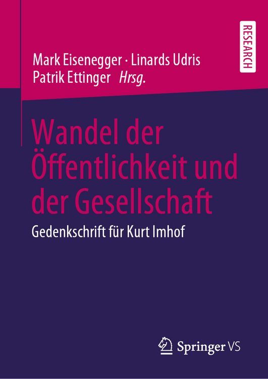 Produktbild: Wandel der &Ouml;ffentlichkeit und der Gesellschaft