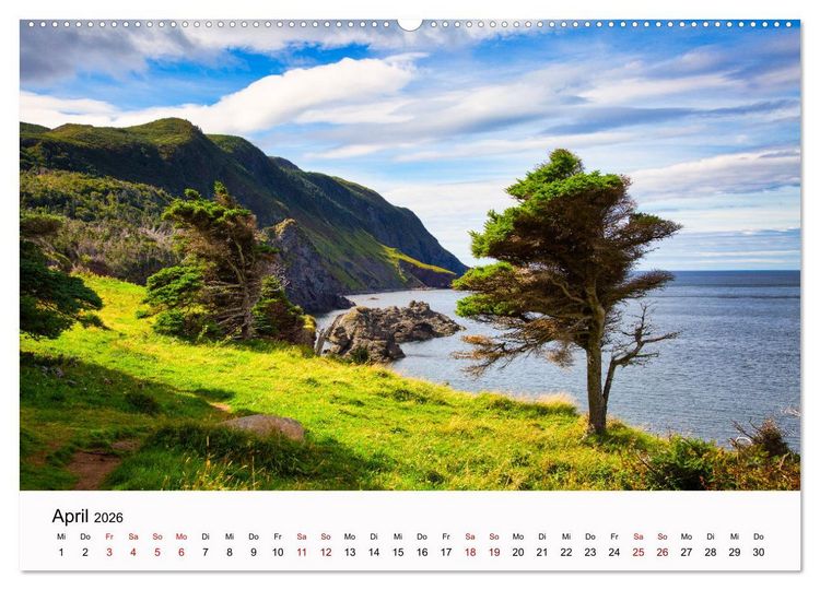 Produktbild: Neufundland - wilde Sch&ouml;nheit im Atlantik (Wandkalender 2026 DIN A2 quer), CALVENDO Monatskalender