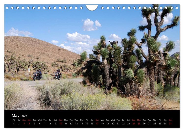 Produktbild: Riding the Wild West - America's Backroads by Motorcycle (Wall Calendar 2026 DIN A4 landscape), CALVENDO 12 Month Wall Calendar