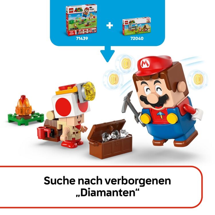 Produktbild: LEGO Super Mario 72040 Kapit&auml;n Toad-Camp, Spielzeug f&uuml;r Jungen & M&auml;dchen