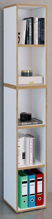 Produktbild: Holz B&uuml;ro Regal B&uuml;cher Ordner Salia 5fach B. 30 cm