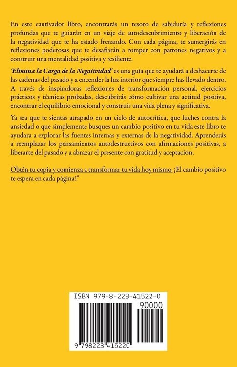 Produktbild: Elimina la Carga de la Negatividad