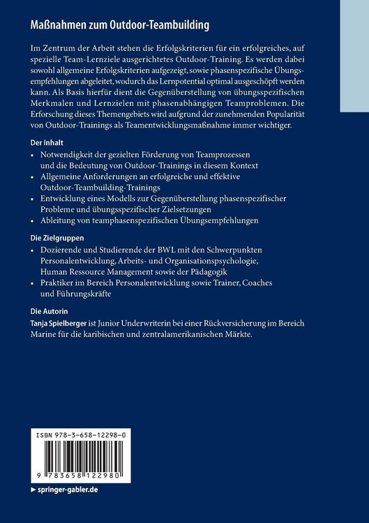 Produktbild: Ma&szlig;nahmen zum Outdoor-Teambuilding