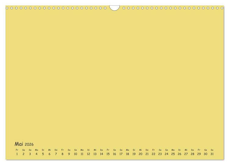 Produktbild: Regenbogen Kinder Bastelkalender - Zum Selbstgestalten - DIY Kreativ-Kalender (Wandkalender 2026 DIN A3 quer), CALVENDO Monatskalender