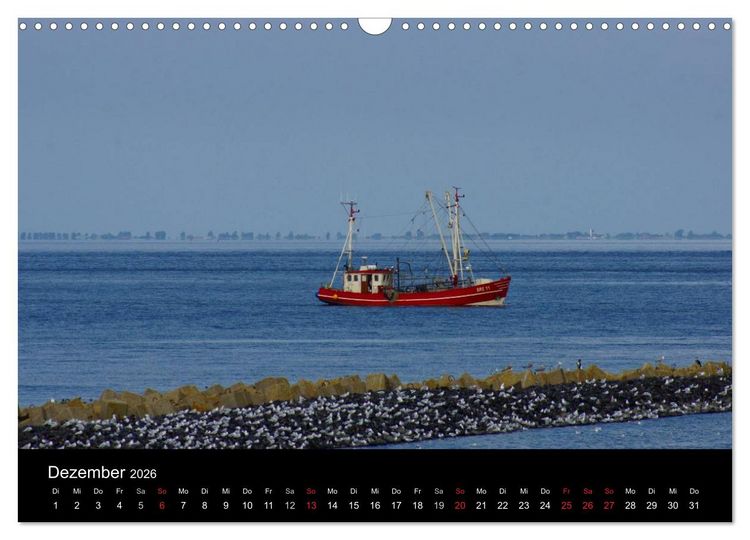 Produktbild: Cuxhaven an der Nordsee (Wandkalender 2026 DIN A3 quer), CALVENDO Monatskalender