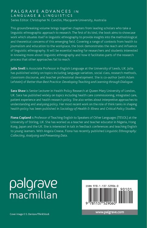 Produktbild: Linguistic Ethnography