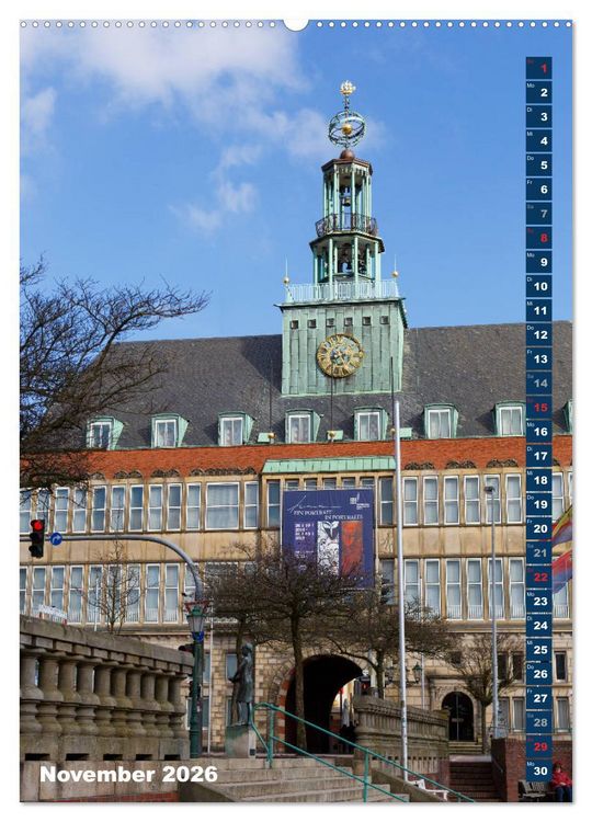 Produktbild: Emden - Sehenswertes der Seehafenstadt (hochwertiger Premium Wandkalender 2026 DIN A2 hoch), Kunstdruck in Hochglanz
