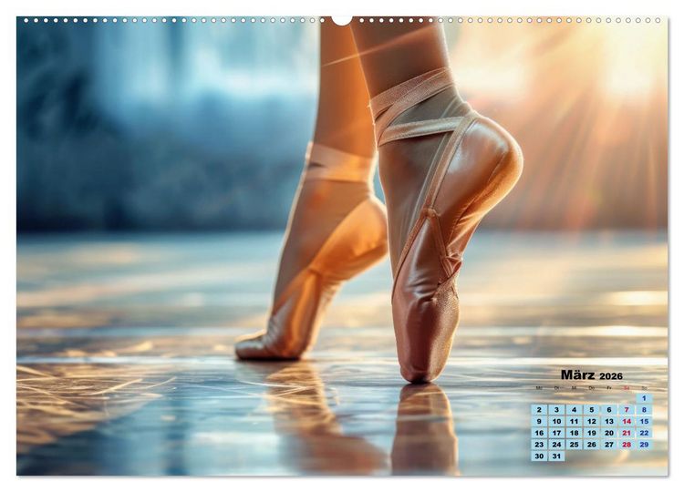 Produktbild: BALLETT - ein Hauch Magie (Wandkalender 2026 DIN A2 quer), CALVENDO Monatskalender