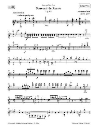 Produktbild: Souvenir de Russie op. 63 f&uuml;r 2 Gitarren