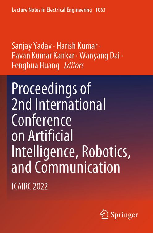 Produktbild: Proceedings of 2nd International Conference on Artificial Intelligence, Robotics, and Communication