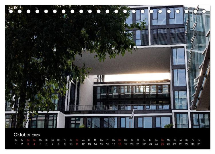 Produktbild: Hafencity Hamburg &ndash; die Perspektive (Tischkalender 2026 DIN A5 quer), CALVENDO Monatskalender