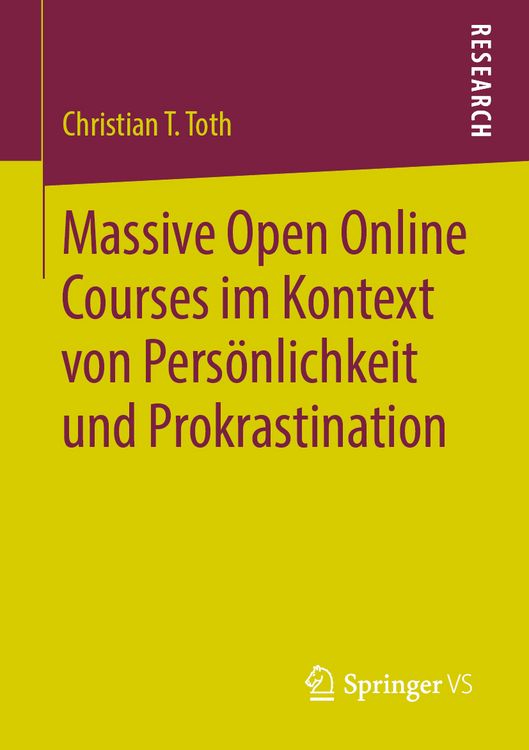 Produktbild: Massive Open Online Courses im Kontext von Pers&ouml;nlichkeit und Prokrastination